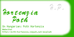 hortenzia poth business card
